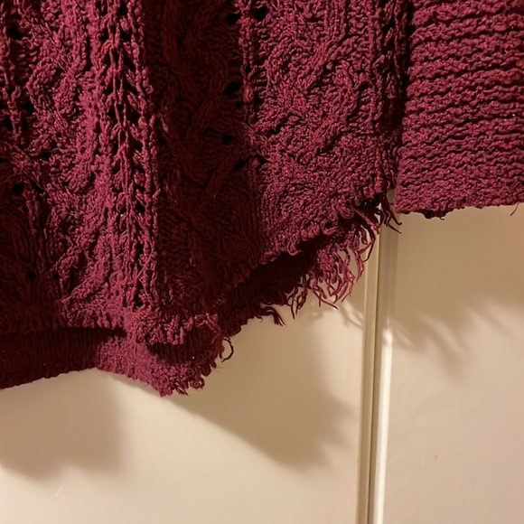 Free People Burgundy Sweater - Picture 4 of 7